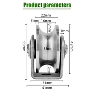 2 Inch Roller Wheel Bearings U Groove Pulley Wheels Detachable Heavy Duty Grooved Wheel for Material