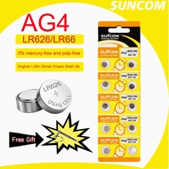 10pcs 1.5V LR626 AG4 Button Batteries Alkaline Coin Cell LR626 377A V377 Button Battery for Watch Ca