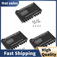 3X 5-Band Car Audio Equalizer, Adjustable 5 Bands EQ Car Amplifier Graphic Equalizer with CD/AUX Input Select Switch