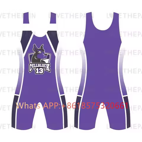 Wrestling Singlets Custom PowerLifting Wrestling Suit Marathon Running Wear Lightweight Triathlon Bo