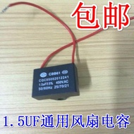 Email fan start capacitor CBB61 capacitor 1.5UF/450V desk fan stand fan parts