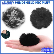 BUCHE 1Pcs Elastic Microphone Windshield Fit 0.5-1.5cm Wind Muff Microphones Cover Universal Mic Furry Fur For SONY RODE BOYA Lapel Lavalier Microphones