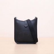 HERMES(愛馬仕) Evelyne MINI 16 89黑色 TC皮 W刻 銀扣