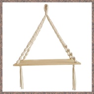 (MUDJ) Floating Shelves Wall Mounted Wood Shelves Cotton Rope Shelves for Living Room Bedroom Bathro