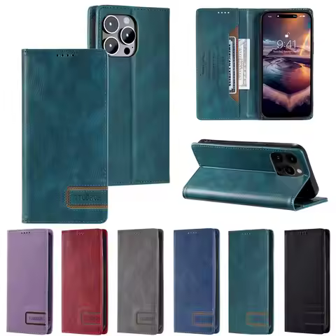 Flip Case For VIVO Y72 5G Y33S Y21 2021 V21 Y20 Retro Leather Magnetic Closed Shockproof Anti Drop W