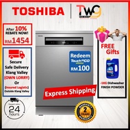 [WITH GIFT] Toshiba 14 Place Setting Free Standing Dish Washer Hygiene DW-14F1(S)-MY DW-14F1 DW-14F1