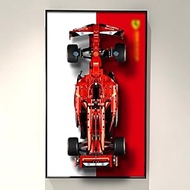 WETCEAOM Display Wallboard for Lego Technic Ferrari SF-24 F1 Model Car Kit Building Set 42207, Gift 