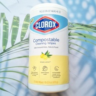 ทิชชู่เปียกอเนกประสงค์ ย่อยสลายได้ Compostable Cleaning Wipes Simply Lemon 75 Wet Wipes (Clorox®)
