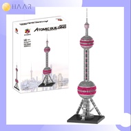 ตัวต่อ PZX HAAR Block บล็อก สถานที่สำคัญ PZX 9921 โอเรียนทัล เพิร์ล ทาวเวอร์ เซียงไฮ้ จีน Oriental P