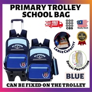 CBS Trolley School Bag Primary School Bag Trolley Rolling Backpack Beg Sekolah Roda Beg Sekolah Rendah School Bag Only