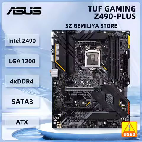 Asus TUF GAMING Z490-PLUS LGA 1200 Intel Z490 support i3-10300 10500 10600 11600 11700 11900 cpu M.2