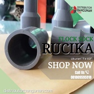 Pvc Fittings Pvc Pipe Connection Flock Sock In 1x1/2 Rucika