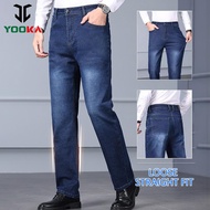 Yooka Men's Skinny Fit Jeans Denim Jeans for Men Maong Pants Straight Cut Stretchable Size 28-40