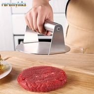 RAREM Stainless Steel Grill Press, No Rust Round Smash Burger Press, Steak Burger Stainless Steel Bu