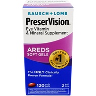 ⁑ᴘʀᴇ-ᴏʀᴅᴇʀ⁑ Bausch &amp; Lomb PreserVision Eye Vitamin &amp; Mineral Supplement, 120 SoftGels ⁑ᴏʀɪɢɪɴᴀʟ ғʀᴏᴍ 🅄🅂