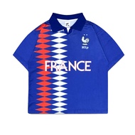 HTTP Official - Zidane - Waffle France Vintage Short Sleeve Men's Top UnisexWanita