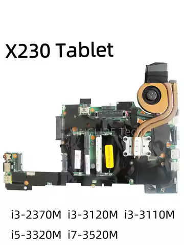 For Laptop Lenovo ThinkPad X230 Tablet X230i Tablet Motherboard I3 i5-3320M i7-3520M CPU Notebook Ma