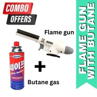 Flame gun with Butane/ Blow torch and Butane Gas Multi Purpose Torch/Flame Gun High Quality Gas Blow Butane Auto Ignition Jet Burner Welding Torch Original Safe Butane Maxsun Gas  For Portable Gas Stove 220 grams