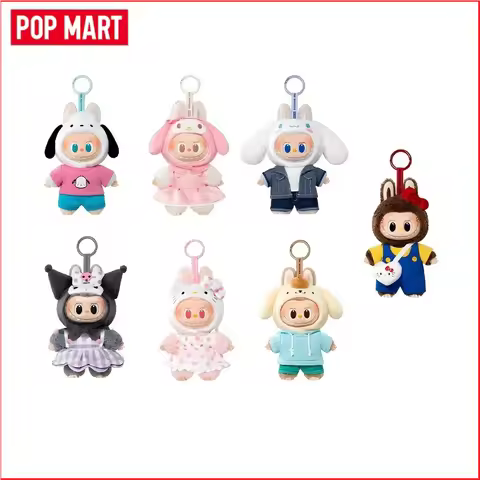 POP MART LABUBU THE MONSTERS × Sanrio Characters Macaron Front High Energy Have A Seat Cola Series V