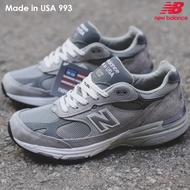 AUTHENTIC ของแท้ 100% New Balance NB 993 รองเท้าวิ่งน้ำหนักเบาน้ำหนักเบาสำหรับผู้ชายและผู้หญิง Yuanzu สีเทา d wide รองเท้าผ้าใบ ผู้ชาย ผู้หญิง รูปแบบ รองเท้า