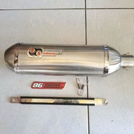 Silencer racingknalpot Original 86 Racing Exhaust capsule bass sound full stainless steel
