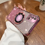 Case for OPPO A17 A97 5G A38 4G A18ransparent phone case magnetic charging four corner anti drop sof