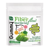 Chewable Gummy Fiber Flow Detox Support Boost Digestive Health Natural Green Apple Flavor