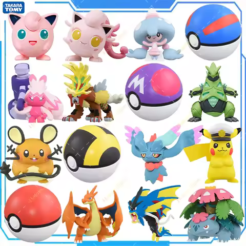 Original Takara Tomy Pokemon Mega Charizard Lucario Gengar Figurine Toys Lapra Absol Scream Tail Kil