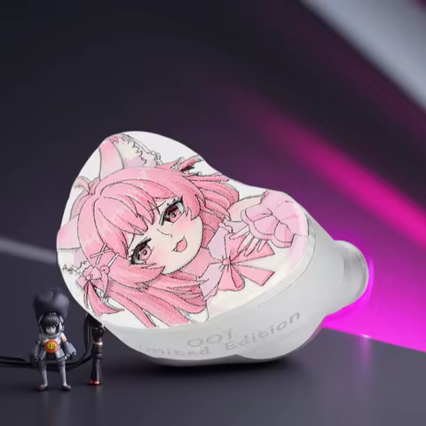 CVJ Neko In Ear Earphones a Next-Generation Black Gold Composite Diaphragm 0.78mm 2-pin Connectors D