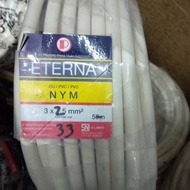 BERGARANSI KABEL ETERNA 3X2.5 3X2,5 POTONGAN NYM 30, 31, 32 ,33 ,35,