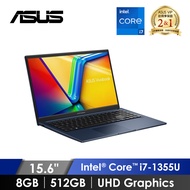 華碩 ASUS Vivobook 筆記型電腦 15.6" (i7-1355U/8GB/512GB/UHD Graphics/W11) 藍 X1504VA-0041B1355U