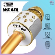 [ AC - MERDEKA SALE GRATIS ONGKIR ] Microphone Karaoke Mic Bluetooth Ws 858 Speaker Mik Ws 858 Mikro