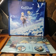 Genshin Impact x Domino's Pizza Cloth Bag File And Brooch