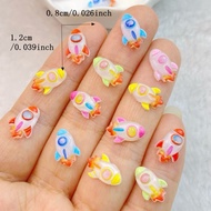 AC.742 Thai Shop Pack Of 2 Pieces Rocket-Shaped Nail Resin Available In 3 Colors