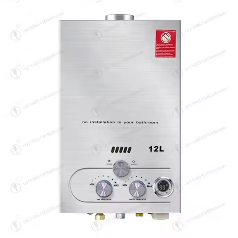 Tankless Instant Gas Water Heater Low Zero Water Pressure LPG Natural Gas Household Bathroom Shower