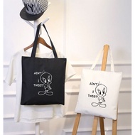 🌈READY STOCK_TWEETY BIRD [AIN'T I TWEET] Cartoon Graphic Printed Customize Casual Tuition Fashion Ca