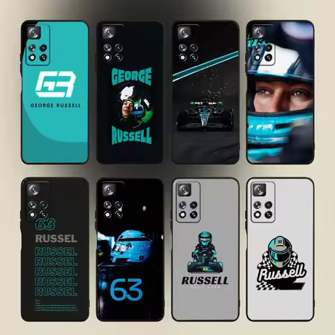 F1 Racing G-George 63 R-Russell Phone Case For Samsung Galaxy A20,A21s,A22,A31,A32,A52,A53,A72,73,A8