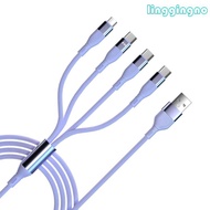 RR 4 9ft 150cm USB to 1x Micro USB 3x Type-C Charge Cord Durable TPE Charging Cable for Reliable and