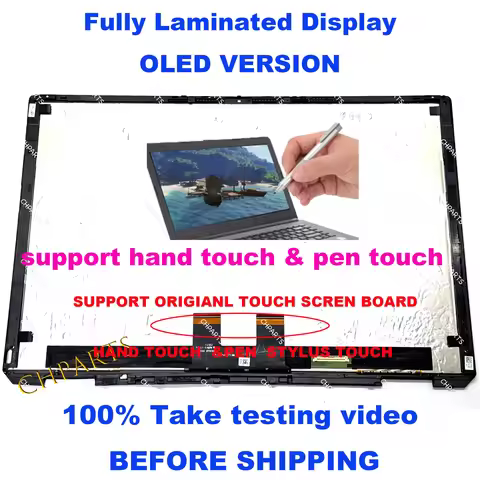 16" OLED ATNA60YV01 for HP spectre x360 16-F 16t-F 2-in-1 LCD Touch Screen Replacement Assembly M834