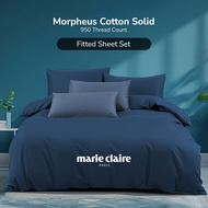 Marie Claire MORPHEUS cotton solid 950TC Solid Color | Fitted Sheet Set | Bedsheet | Bedsheet Set (W