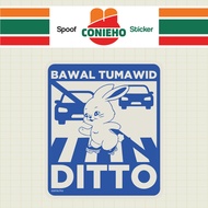 [CONIE.HO] BAWAL TUMAWID DITTO - Ditto New Jeans Spoof Funny Waterproof Sticker