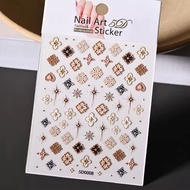 5D Nail Art Stickers Embossed Nail Art Stickers