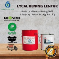Resin Lycal 1079 / Lical Lentur Bening Flexibel - 6 kg ( Resin 4 Kg + Katalis 1 Kg ) / Resin Bening