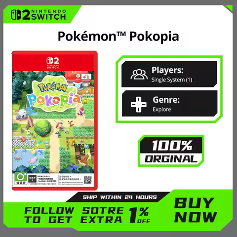 Pokémon Pokopia - Nintendo Switch 2 Game Deals - NS2 Games Cartridge Physical Card Support TV Tablet