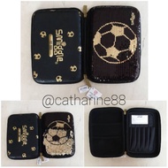 HITAM Smiggle PENCIL Case SEQUIN COWO Football Black GOLD GOLD PENCIL ORGANIZER