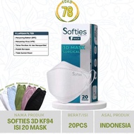 Paling Populer Softies 3D Surgical Mask Kf94 / Masker Medis Softies