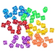 Yourandoll 60 Pieces Polyhedral Dice D10 Dice 10-sided Dice for Dungeons and Dragons DND TRPG MTG Di