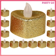 uiran  24 Pcs Love Candle Light Flameless Candles Heart Flickering LED Tea Lights