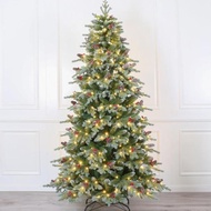 MERAH Christmas Tree Decoration Display 7 Branches PE Cherry Red Lights Warm White 2378 150cm 180cm 
