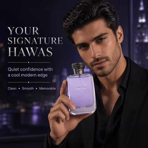 Armaf Hawas for Him Eau de Parfum 100ml Apple Bergamot Lemon Cinnamon Plum Orange Blossom Amber Musk